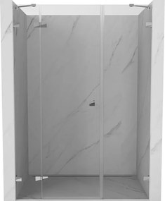 Mexen Lunar porta doccia a battente sinistra 120 cm, trasparente, cromo - 834S-120-050-01-00-L