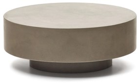 Kave Home - Tavolino da caffÃ¨ rotondo Garbet in cemento Ã˜ 80 cm