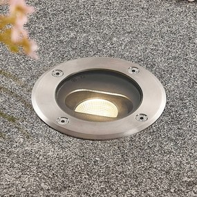 Lucande Lampada da incasso per pavimento a LED Doris, acciaio inox