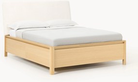 Letto in legno con testiera imbottita e cassetti Santiago