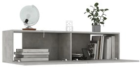 Mobile tv grigio cemento 120x30x30 cm in truciolato