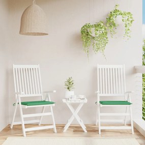 Cuscini Per Sedia 2 Pz Verdi 50x50x3 Cm İn Tessuto Oxford /