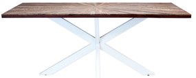 DENNY - tavolo con piano in legno massiccio