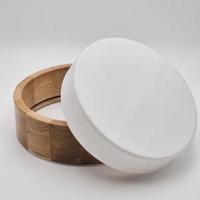 Plafoniera OAK 2xE27/15W/230V IP54 rovere Ø 27 cm