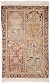 Cashmere Silk Tappeto orientale 100x60 (Indian) Annodato A Mano