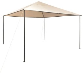 Gazebo Padiglione Tenda Tettoia 4x4 m Acciaio Beige