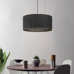 Lampadario Moderno Marasales 1 Luce Acciaio Nero