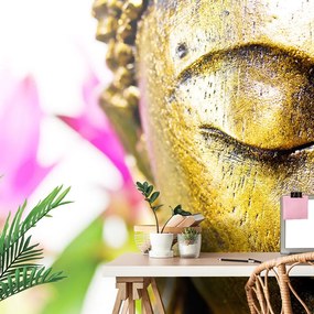 Carta da parati – Volto dorato di Buddha