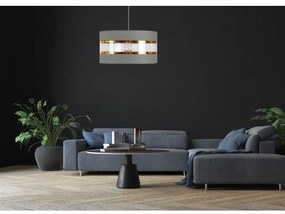 Lampadario a sospensione con filo LIND 1xE27/60W/230V grigio