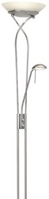 Lampada da terra con luce da lettura Olli , in ferro, H180cm4W BRILLIANT