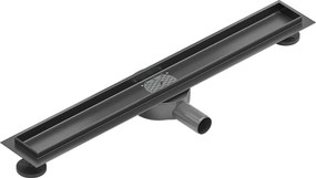 Mexen Flat 360° corpo per scarico lineare rotante 70 cm, grigio canna di fucile spazzolato - 1E40070