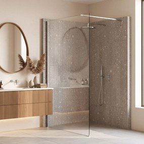 Parete doccia Rea Flexi Transparent / Chrome 120