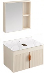 Set di mobili da bagno con top Modo 60cm Beige