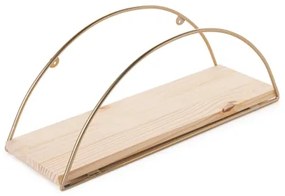 Mensola 45x18 cm quercia/oro