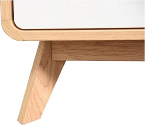 Mobile TV bianco effetto rovere 100x40 cm Cassie - Støraa