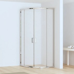 Kamalu - Box doccia basso 80x80cm semicircolare altezza 170cm | CHIARA CURV-Q