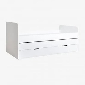 Letto Per Materasso Da 90 Cm Janete Letto A Cassetto Con Scompartimento & 90 X 190 Cm - Sklum