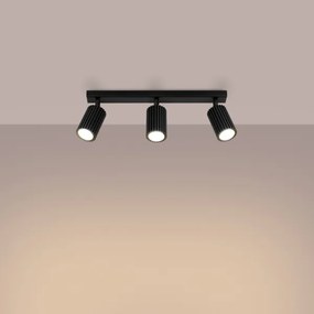 Sollux SL.1581 - Faretto KARBON 3xGU10/10W/230V nero