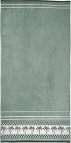 Telo mare verde in cotone 90x180 cm Palm Trees – Catherine Lansfield