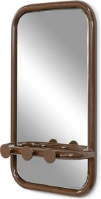 Pannello appendiabiti marrone scuro in metallo 35x60x11 cm Retro – Spinder Design