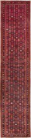 Hamedan Tappeto 440 x 100 Rosso (Iran) Annodato A Mano