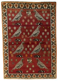 Gabbeh Tappeto persiano 120 x 170 Rosso (Iran) Annodato A Mano