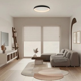Plafoniera LED moderno Niseko, nero Ø 78 cm, 4700 lumen MANTRA