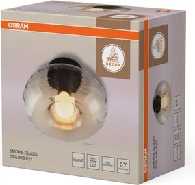 Osram - Plafoniera DECOR SMOKE 1xE27/12W/230V Ø 28 cm nero/grigio fumé