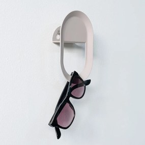 Gancio da parete grigio tortora in acciaio Coucou – Spinder Design