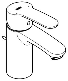 GROHE 3355220E - Miscelatore per lavabo EUROSTYLE COSMOPOLITAN, misura S, finitura cromo