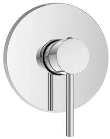 Miscelatore doccia ad incasso in acciaio inox cromato completo di corpo a muro York