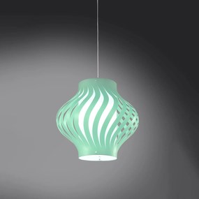 Sospensione Moderna Helios Larga Polilux ® Verde Pastello 1 Luce E27