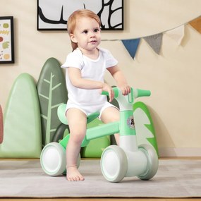 Costway Triciclo bicicletta per bambini a 4 ruote senza pedali manubrio robusto telaio in acciaio, Giocattolo bike