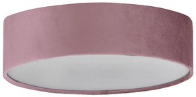 Searchlight 23298-2PI - Plafoniera DRUM PLEAT 2xE27/15W/230V rosa