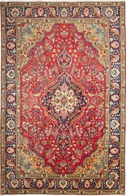 Tabriz Tappeto 300x200 Blu (Iran) Annodato A Mano