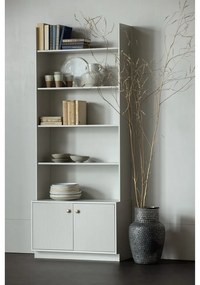 Libreria modulare in legno di pino grigio chiaro 80x200 cm Madu - WOOOD