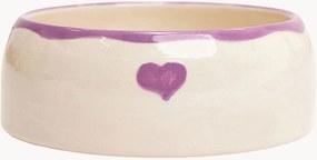 Ciotola per animali in ceramica dipinta a mano Heart