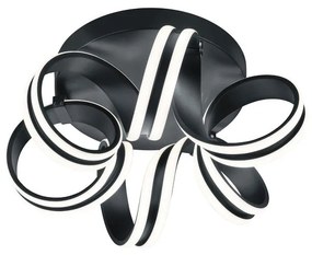 Plafoniera LED Carrera Ø 45 cm nero IP20 bianco caldo, 4400 lumen TRIO LIGHTING INTER