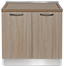 Base Luna kit sottolavello da montare olmo L 90 x H 88 x P 60 cm