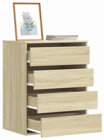 Cassettiera Angolare Rovere Sonoma 60x41x76cm Legno Multistrato /