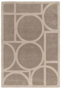 Tappeto di lana marrone chiaro 160x230 cm Metro Taupe - Asiatic Carpets