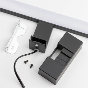 Brilagi - Specchio da bagno con luce LED VESTRA, 6 W/230 V, 30 cm, IP44, nero