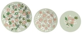 Set di piatti DKD Home Decor Porcellana 18 Pezzi (27 x 27 x 3 cm)