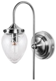 Juni Applique da Parete IP44 Antico Acciaio/Trasparente - Globen Lighting