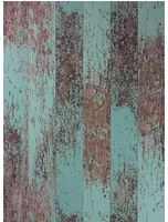 Holztapete Driftwood von Osborne & Little - Teal/ Copper