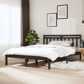Giroletto Grigio 150x200 Cm King İn Legno Massello /