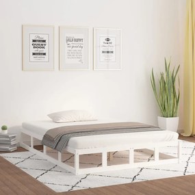 Giroletto Bianco 120x190 Cm Small Double İn Legno Massello /