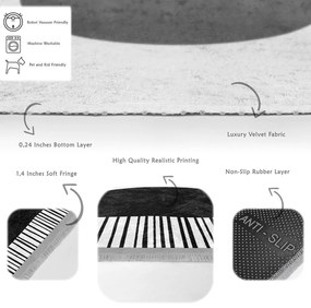 Tappeto bianco-nero 160x230 cm - Mila Home