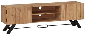Mobile Porta Tv 140x30x45 Cm İn Legno Massello Di Acacia /