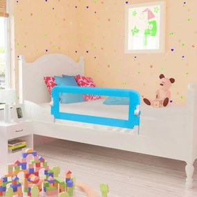 Sponde Letto Per La Sicurezza Dei Bambini 2 Pz Blu 102x42 Cm /